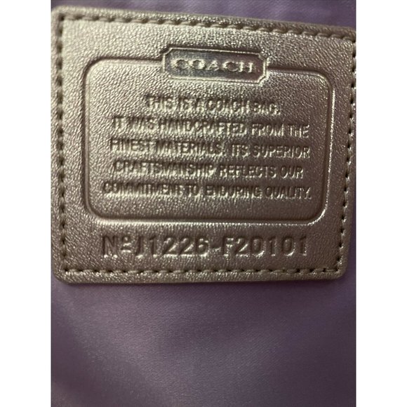 Coach Tan and Brown Signature Shoulder Bag - Picture 9 of 11